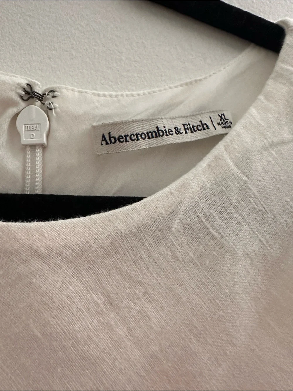 Abercrombie & Fitch Cream Sleeveless Maxi Dress